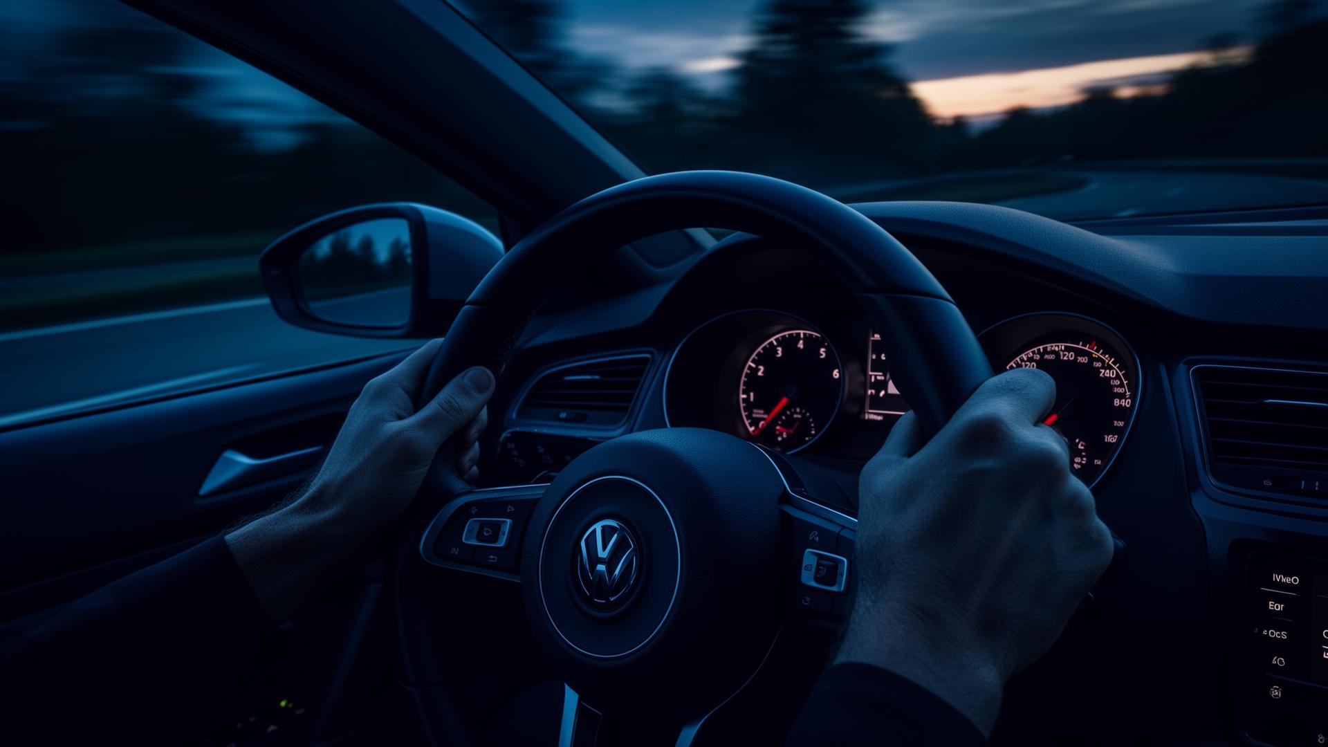Highway road at night